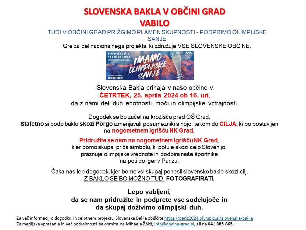 SLOVENSKA BAKLA 2024 GRAD